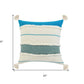 20" Turquoise Throw Pillow