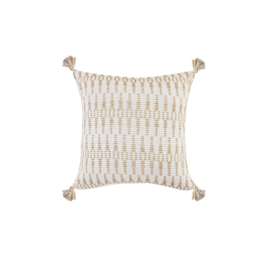 20" Ivory Throw Pillow
