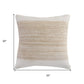 20" Natural and Ivory Throw Pillow