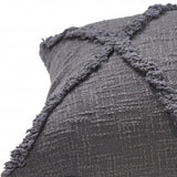 18" X 18" Denim Blue 100% Cotton Zippered Pillow