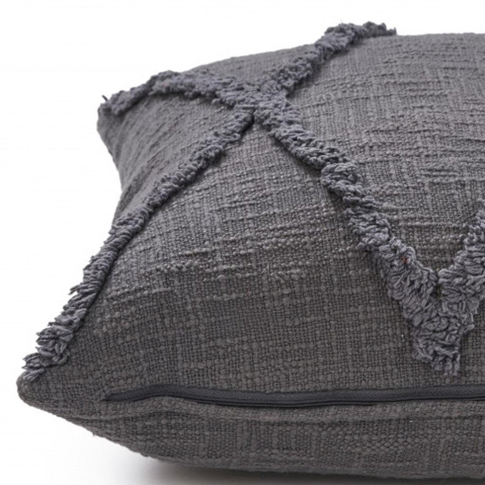 20" Ivory Cotton Throw Pillow