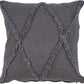 18" X 18" Denim Blue 100% Cotton Zippered Pillow