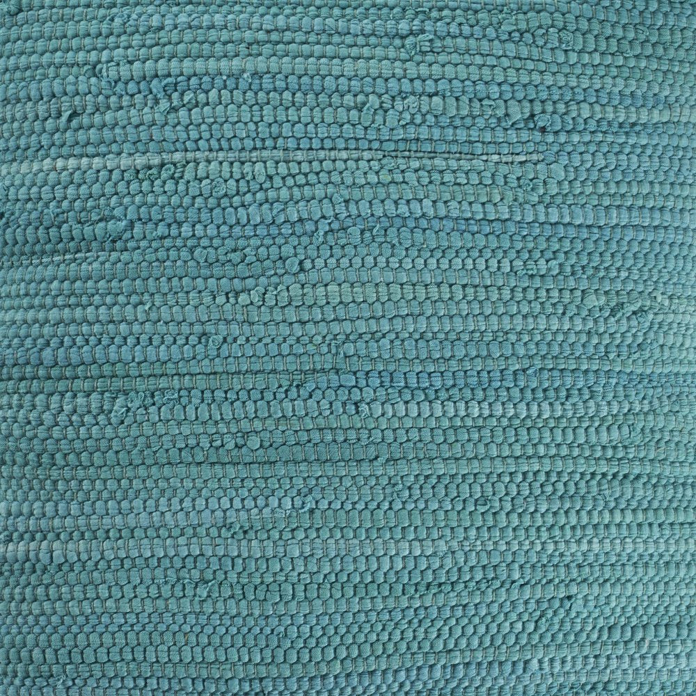 20" Blue and Beige Throw Pillow