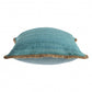 20" Blue and Beige Throw Pillow