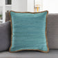 20" Blue and Beige Throw Pillow