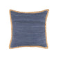 20" Blue and Beige Throw Pillow