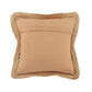 20" X 20" Tan Pastel Blue And Pastel Yellow 100% Cotton Geometric Zippered Pillow