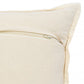 14" X 36" Golden Yellow And Cream 100% Cotton Zippered Pillow