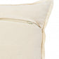 14" X 36" Golden Yellow And Cream 100% Cotton Zippered Pillow