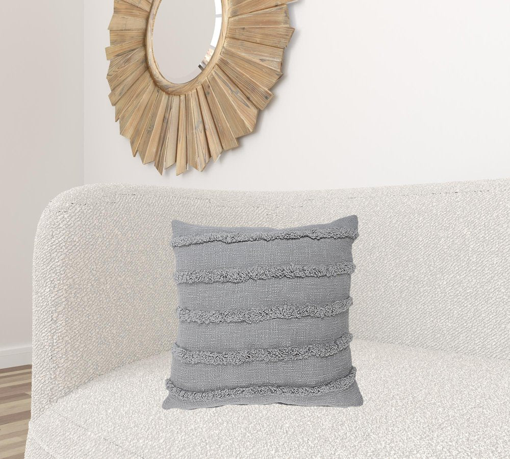 20" Pearl Cotton Throw Pillow