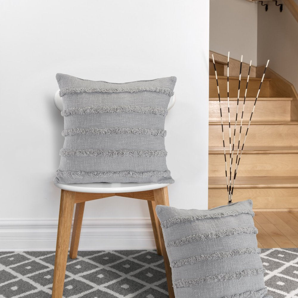 20" Pearl Cotton Throw Pillow