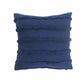 20" X 20" Gray 100% Cotton Zippered Pillow