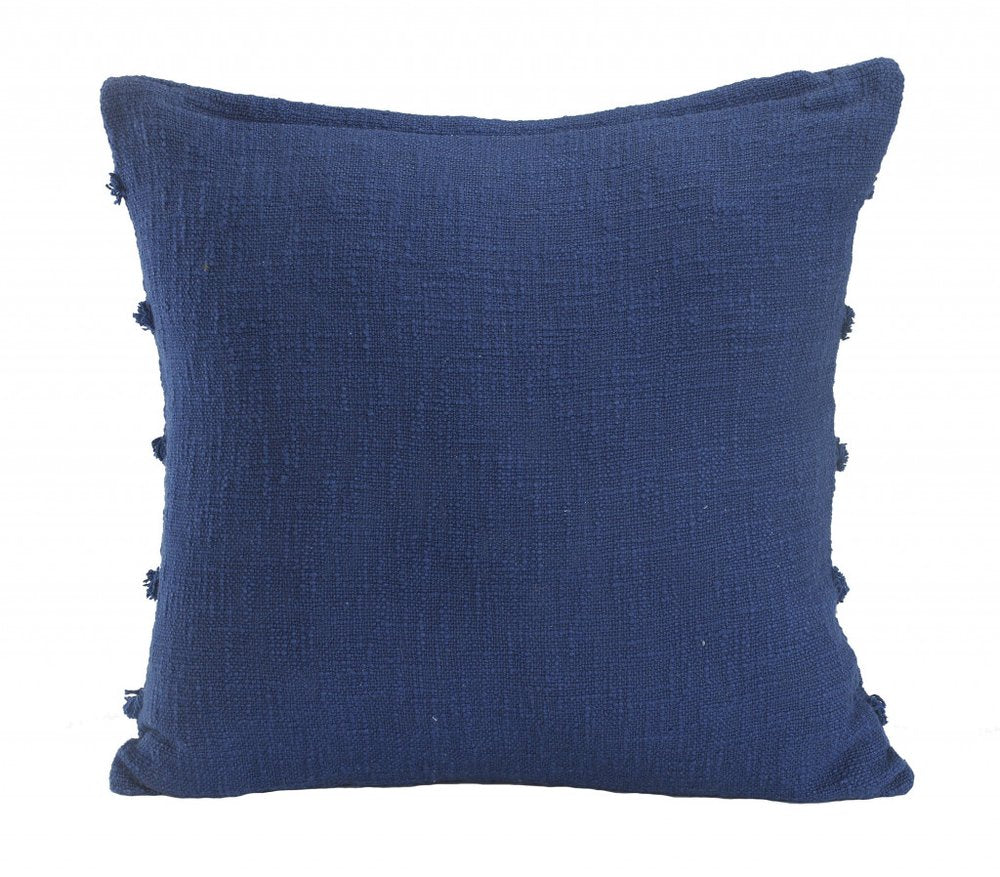20" X 20" Gray 100% Cotton Zippered Pillow