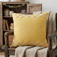 20" Yellow and White Throw Pillow