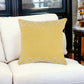 20" Yellow and White Throw Pillow