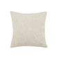 20" Cream Cotton Throw Pillow with Fringe