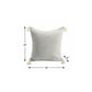 18" X 18" Light Gray 100% Cotton Geometric Zippered Pillow