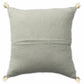 18" X 18" Light Gray 100% Cotton Geometric Zippered Pillow