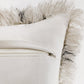 20" Black And White Fabric Geometric Throw Pillow