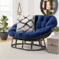 20" Black And White Fabric Geometric Throw Pillow