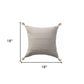 18" X 18" Burgundy 100% Cotton Zippered Pillow