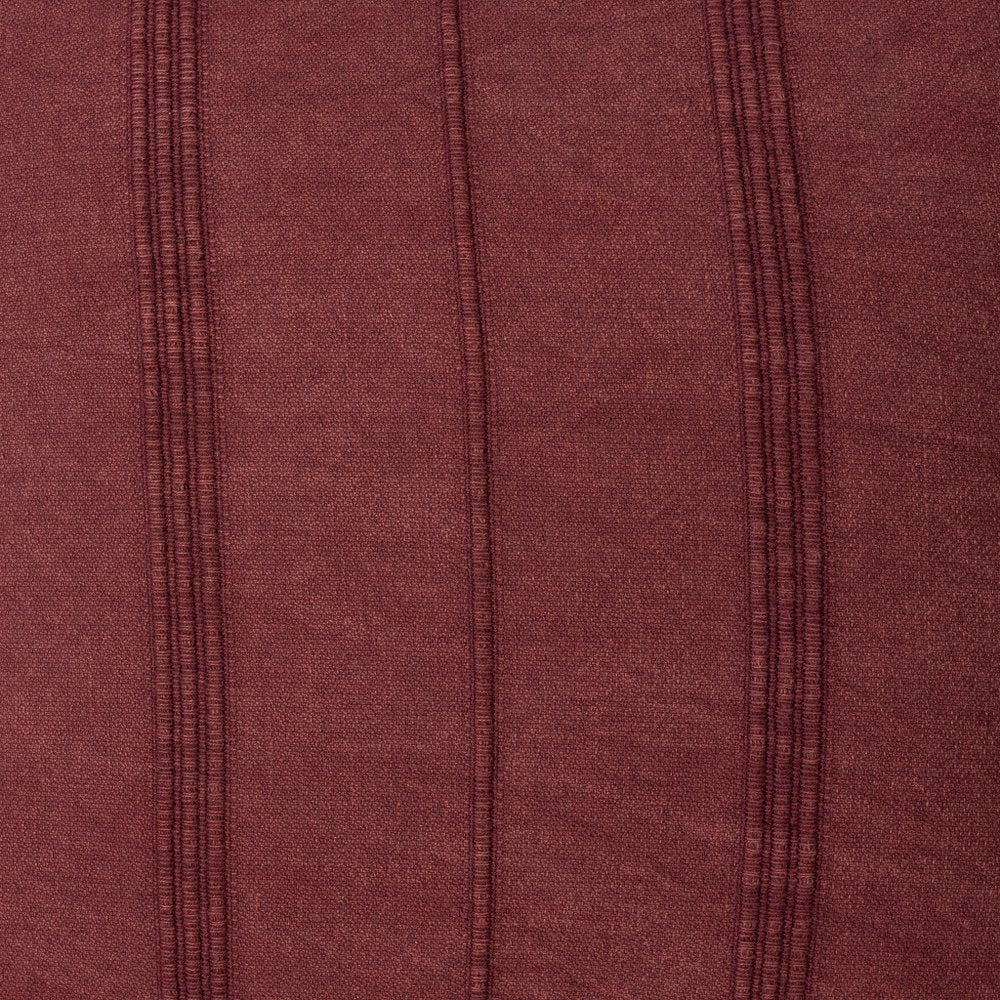 18" X 18" Beige 100% Cotton Zippered Pillow