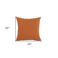 20" Orange And Dark Orange Diamond Cotton Throw Pillow