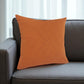 20" Orange And Dark Orange Diamond Cotton Throw Pillow