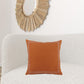 20" X 20" Orange And Dark Orange 100% Cotton Geometric Zippered Pillow