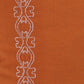 14" X 36" Orange And Dark Orange 100% Cotton Geometric Zippered Pillow