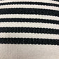 22" Black and White Throw Pillow