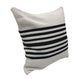 22" Black and White Throw Pillow