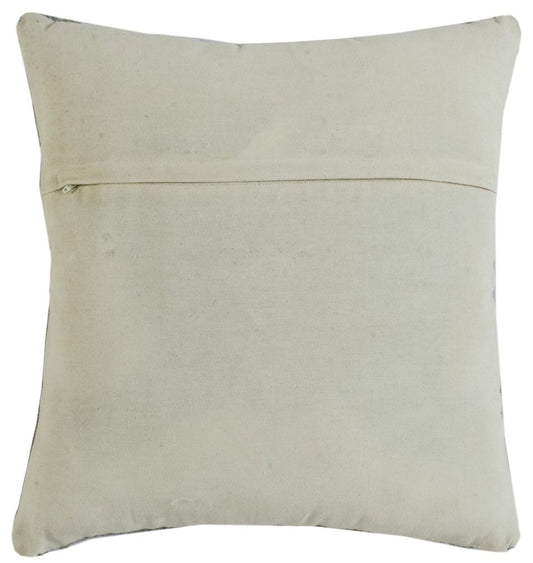 20" X 20" Gray Black Yellow And Ivory 100% Cotton Geometric Zippered Pillow