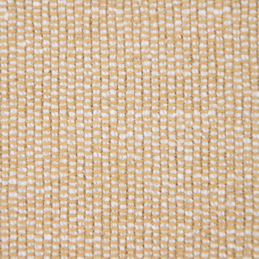 20" Brown and White Throw Pillow with Embroidery and Tassels