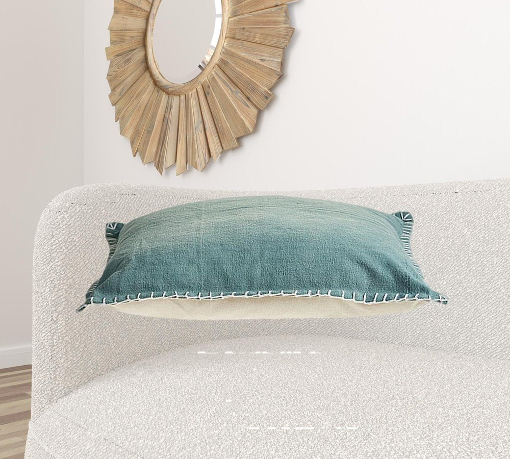 24" Blue Throw Pillow