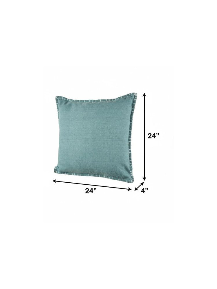 24" Blue Throw Pillow