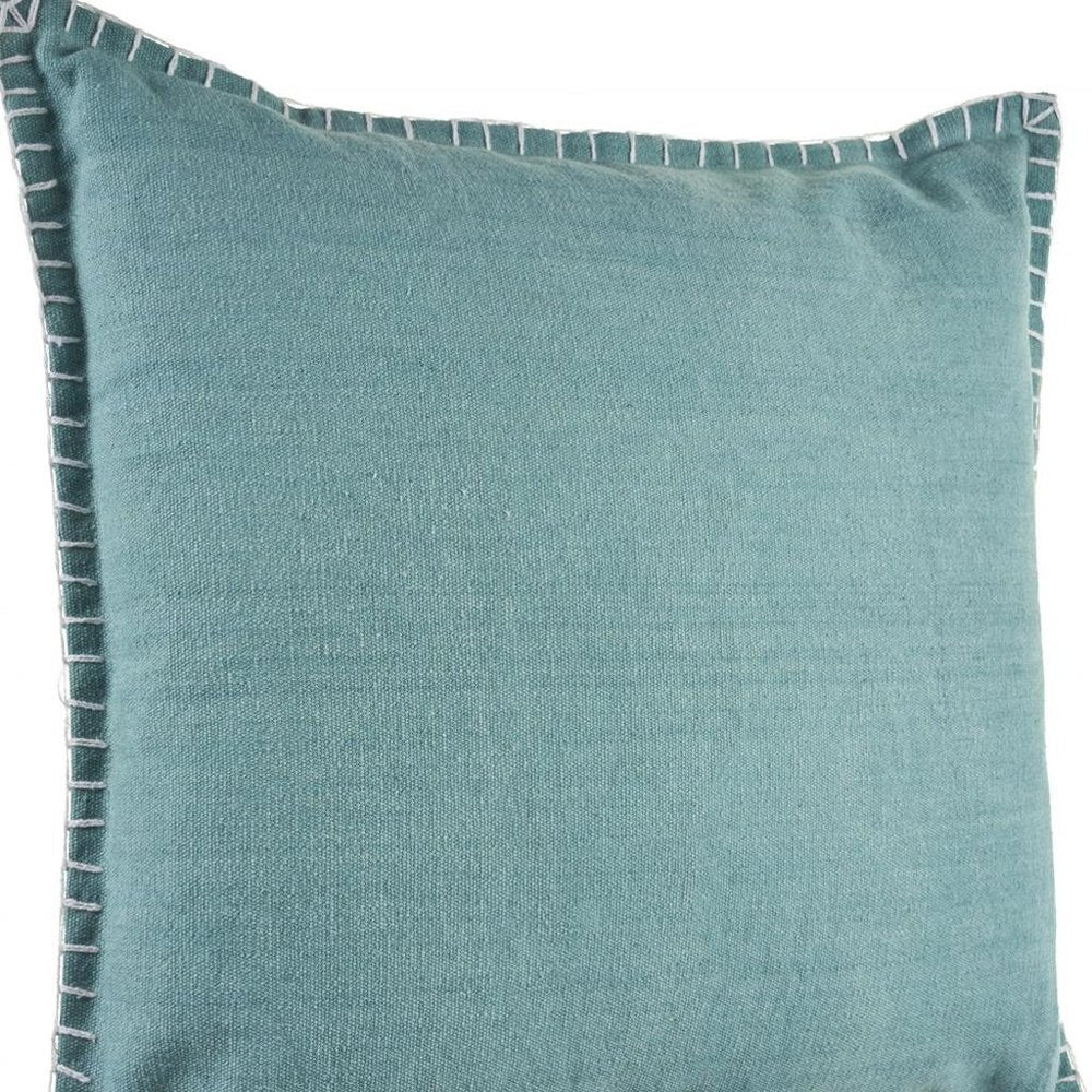 24" Blue Throw Pillow