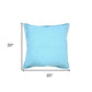 20" X 20" Emerald Green 100% Cotton Zippered Pillow