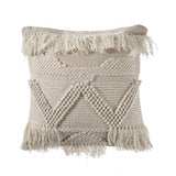 20" Ivory Throw Pillow