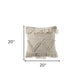20" Ivory Throw Pillow