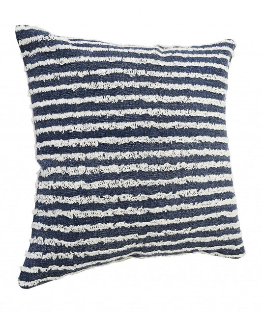 14" X 36" Purple and Cream Throw Pillow
