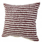 14" X 36" Black And Cream 100% Cotton Striped Zippered Pillow