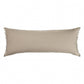 14" X 36" Tan Linen Throw Pillow with Fringe