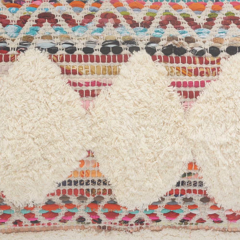 18" Blue and White Throw Pillow