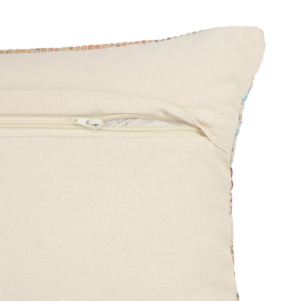 18" Blue and White Throw Pillow