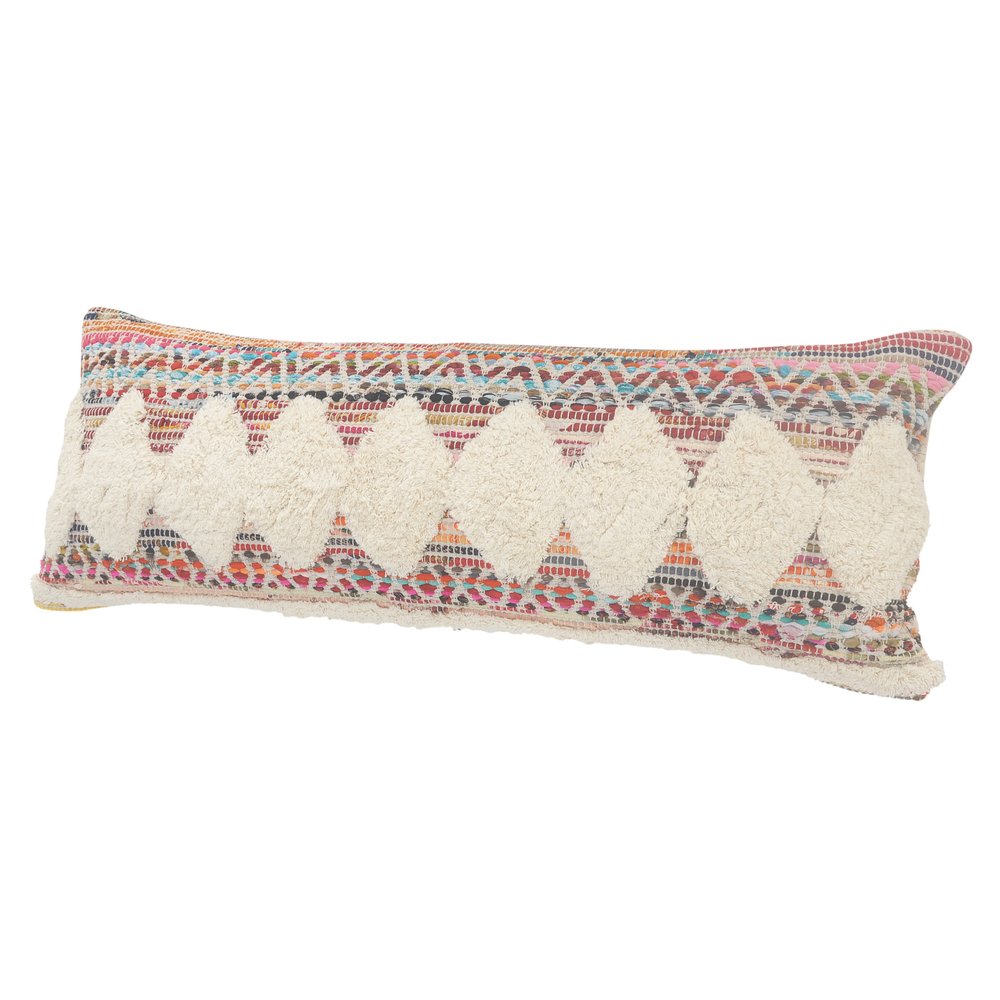 18" Blue and White Throw Pillow