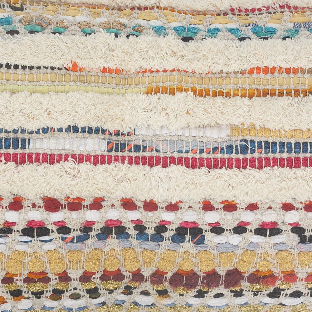 18" Blue and Red Throw Pillow