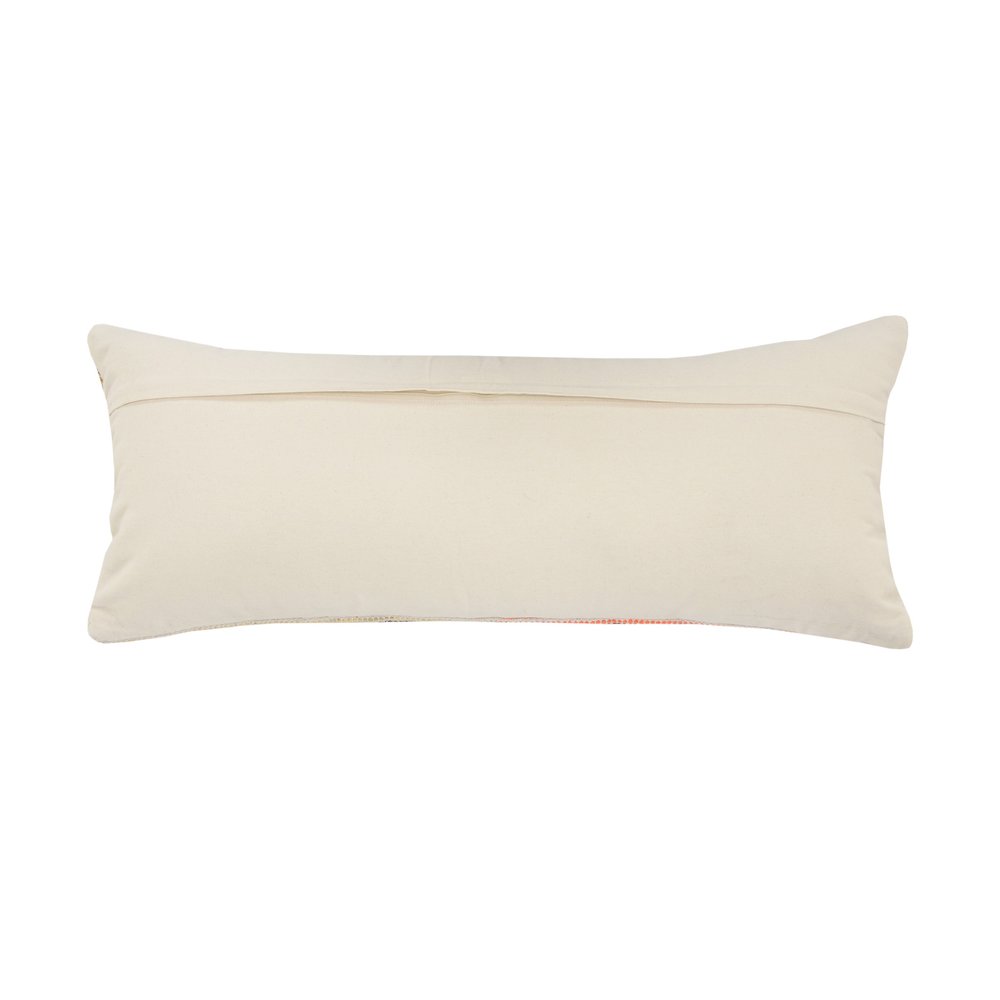 18" Blue and Red Throw Pillow