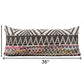 18" Blue and Beige Throw Pillow