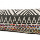 18" Blue and Beige Throw Pillow